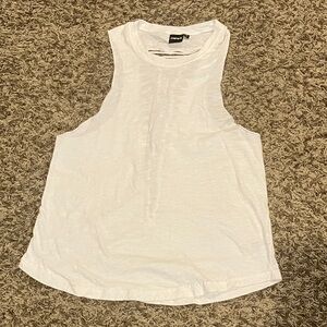 Monrow White Muscle Tee